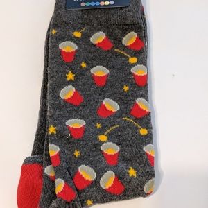 NWT 3/$25 Red Solo Cup  Beer Pong Men's Socks